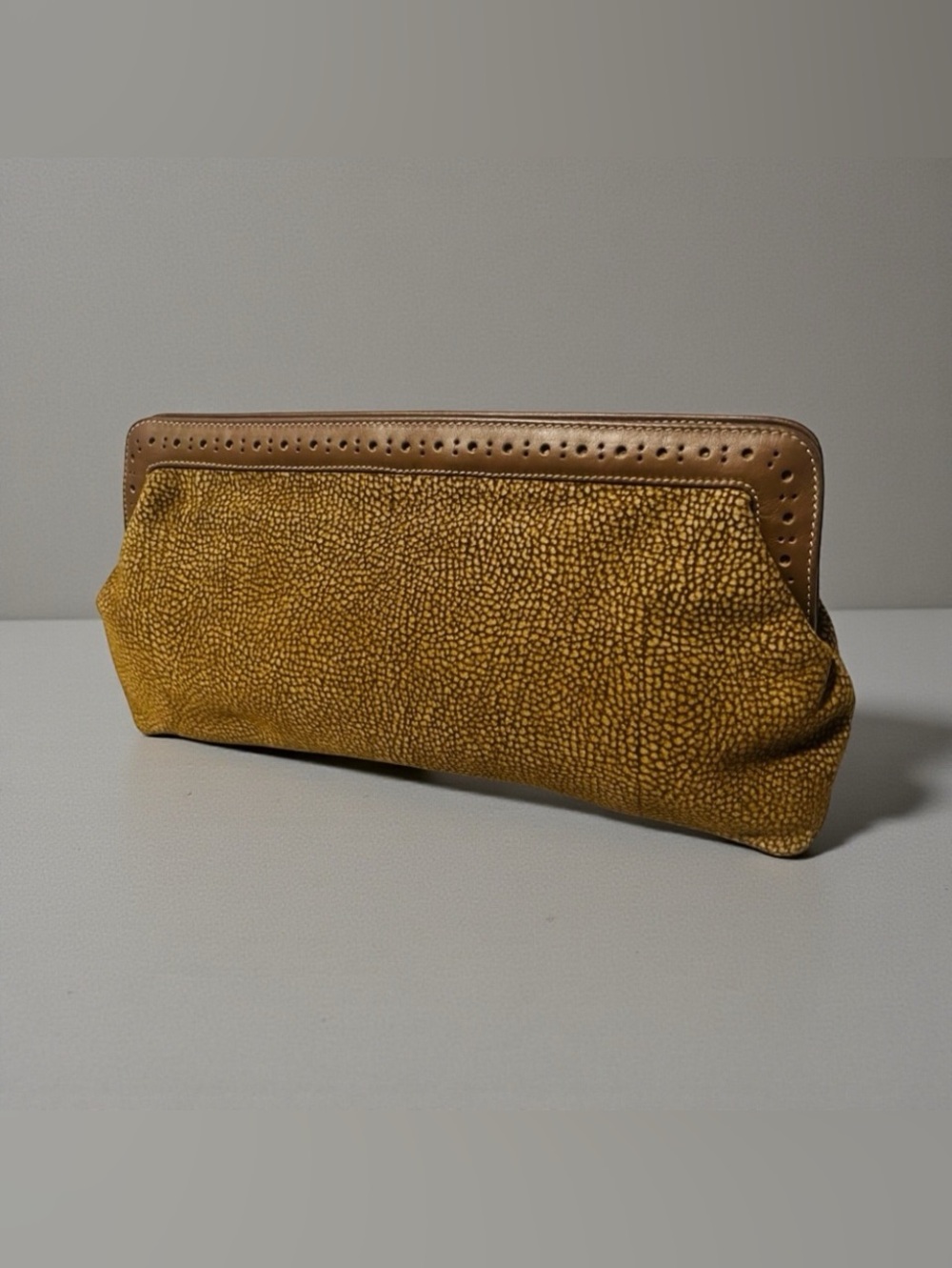 Borbonese Quail Suede Clutch - Picture 10 of 11